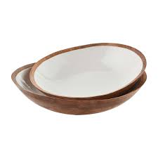 Large WHITE ENAMEL BOWL