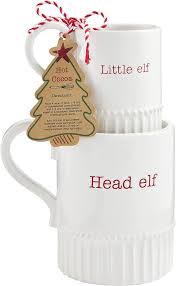 Little Elf Head Elf Mug Set