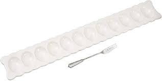 Long Deviled Egg Tray & Fork Set