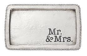 Mr & Mrs Beaded Tray