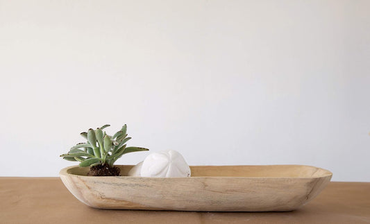 Paulownia Wood Rectangle Bowl