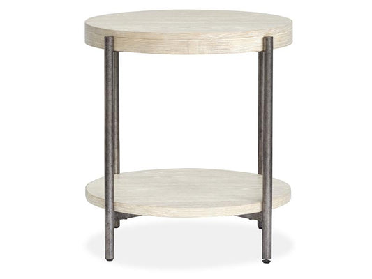 Jennings Wood Round End Table KD