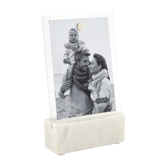 Marble Stand Frame, White, 5" x 7"