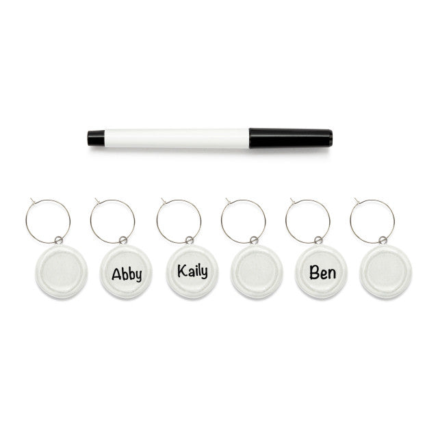 Write On Wine Charms