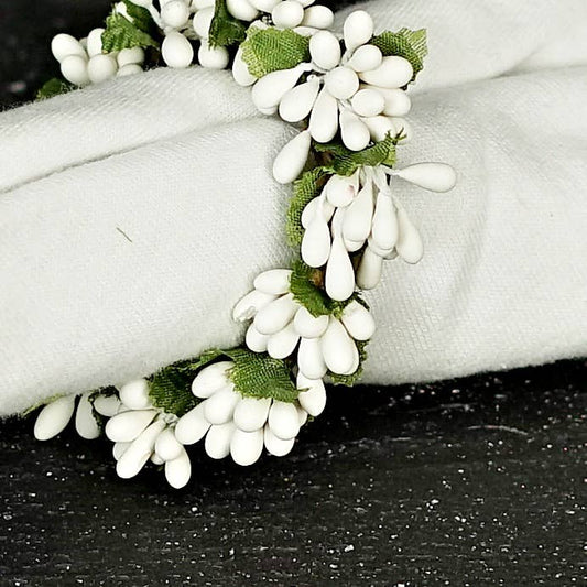 ISB13700WT-1.5in Pip Berry Taper/Napkin Ring-WHITE