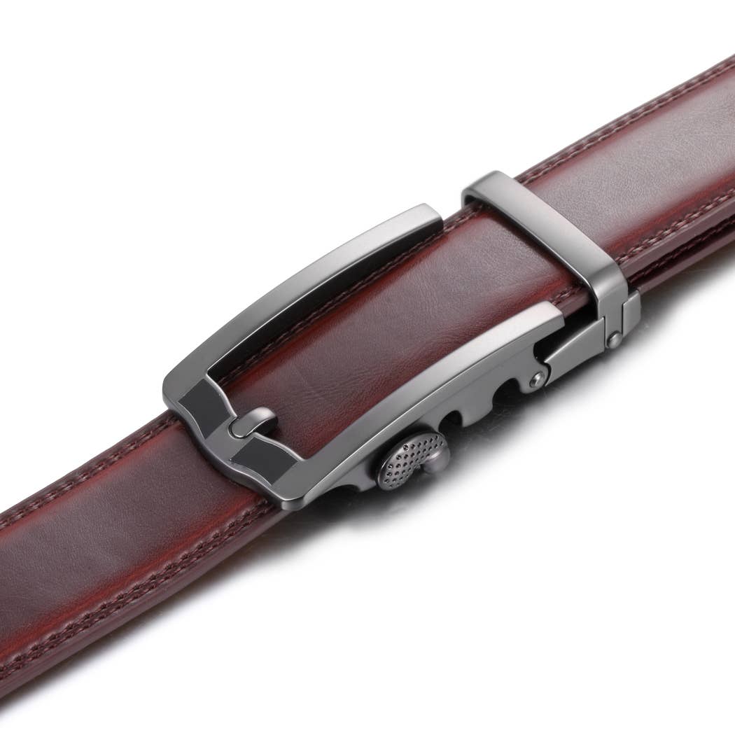 Horseshoe Leather Ratchet Belt