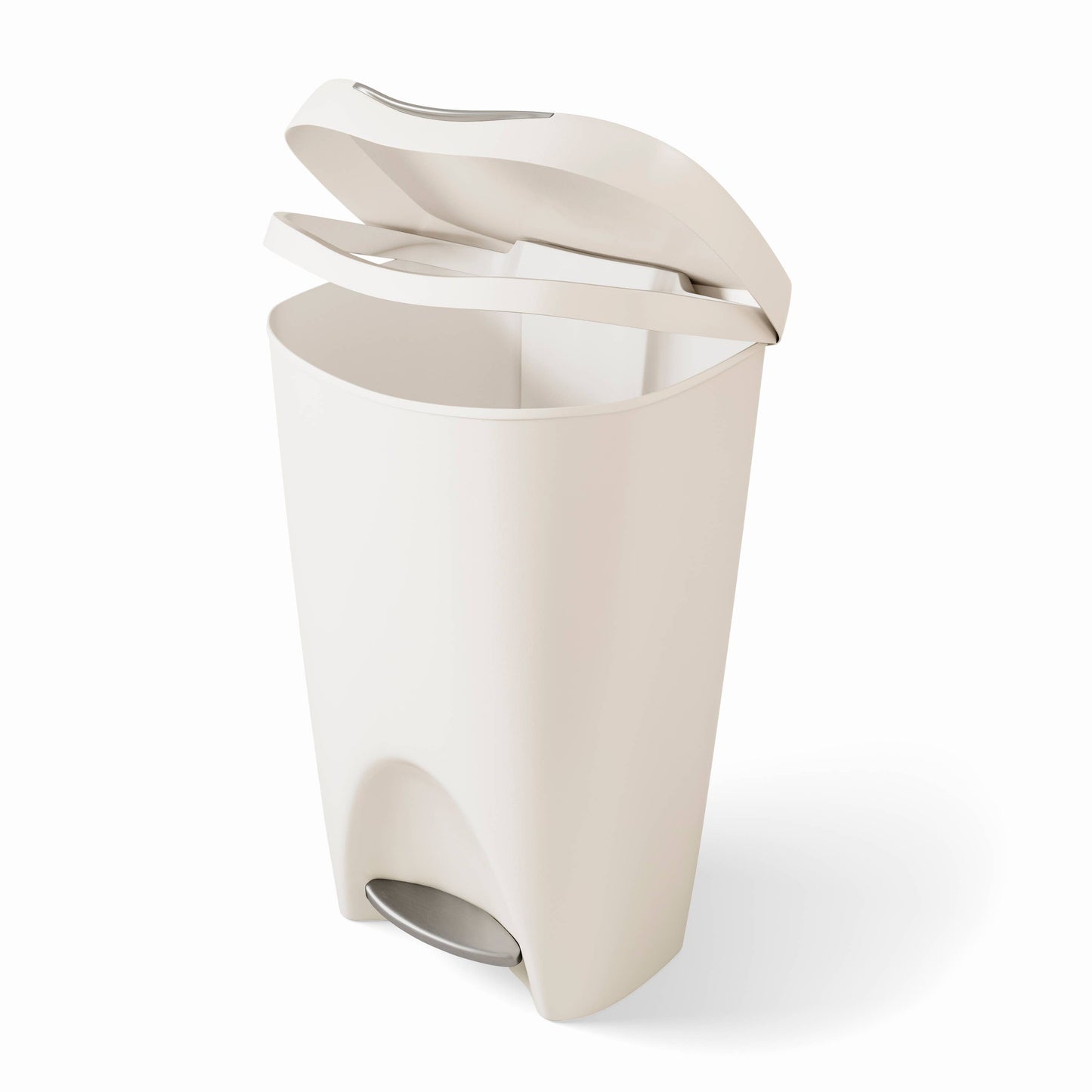 Brim Step On Trash Can: Nickel