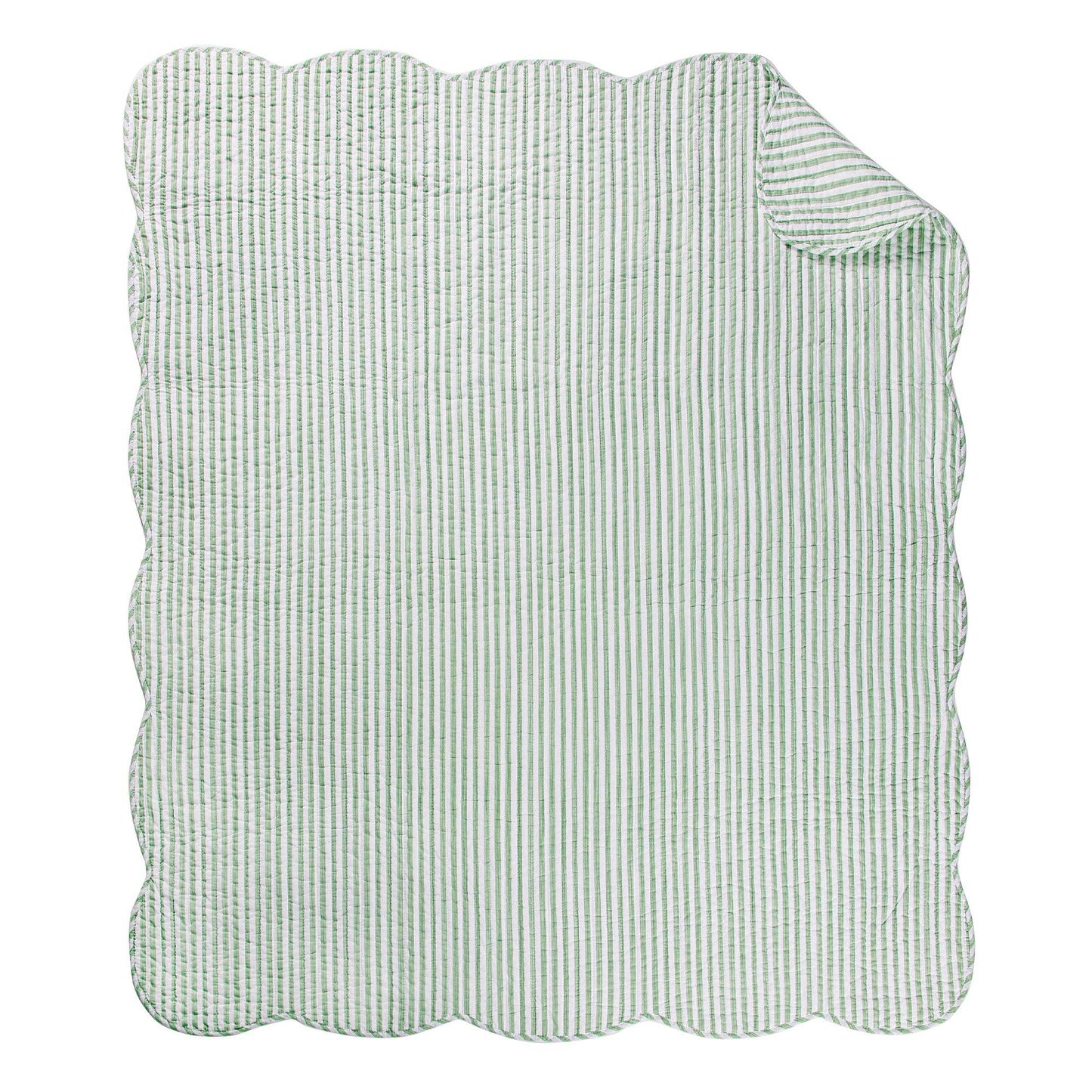 Martha Stripe Quilted Throw