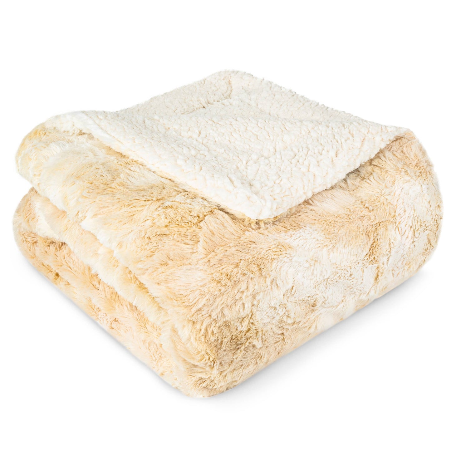 Minky Sherpa Throw Blanket