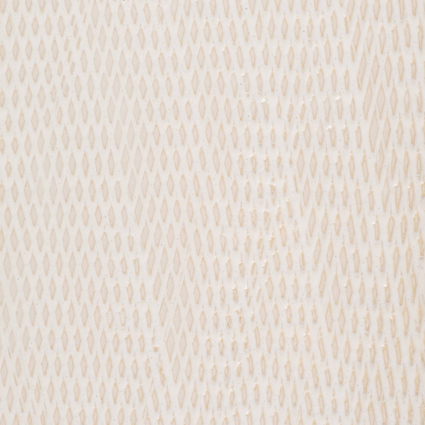 Ceramic Rounded Rim Vase with Textured Body - Ivory, 18 in.