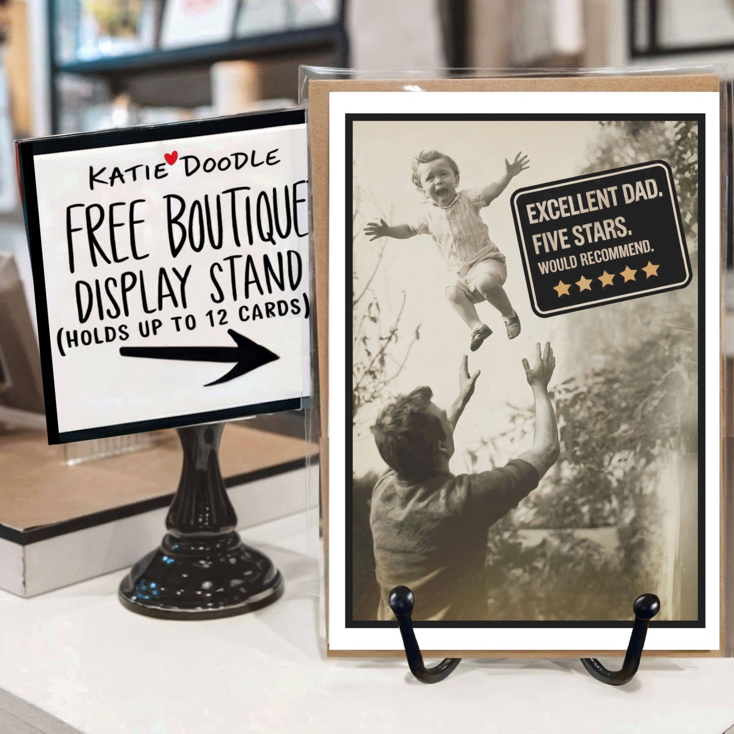 Five Stars  Funny Fathers Day Cards ,Made in US