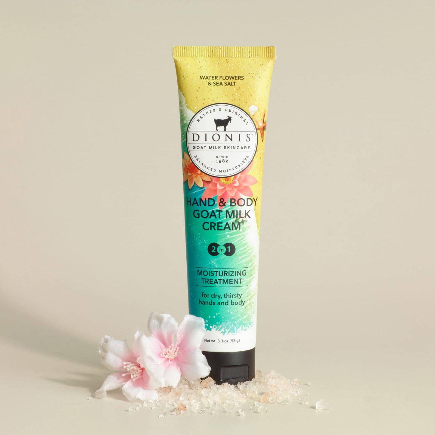 Dionis Water Flowers & Sea Salt Hand & Body Goat Milk Cream
