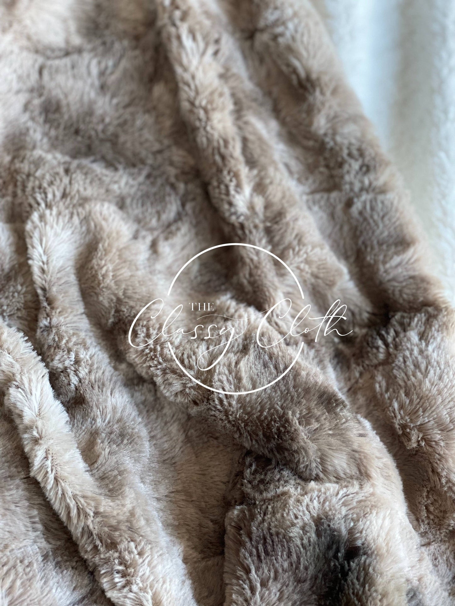 Super Soft Faux Fur Blanket - Chocolate RTS