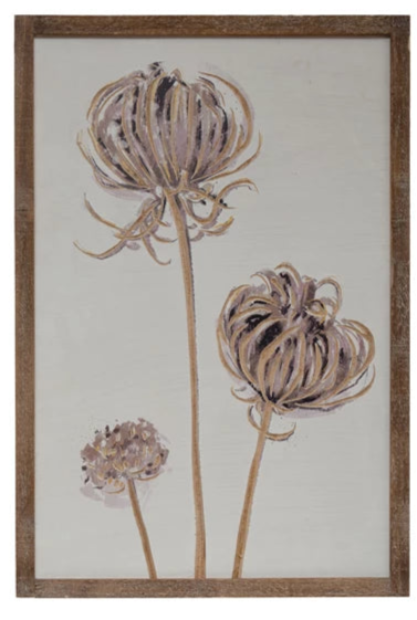 Wall Decor with Flower, 2 Styles 1 pc