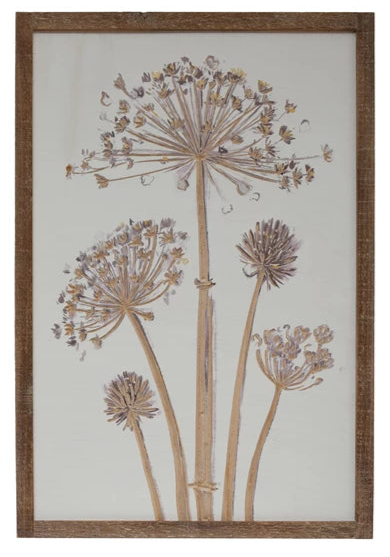 Wall Decor with Flower, 2 Styles 1 pc