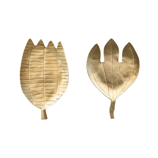 Brass Flower Shaped Dish, 2 Styles