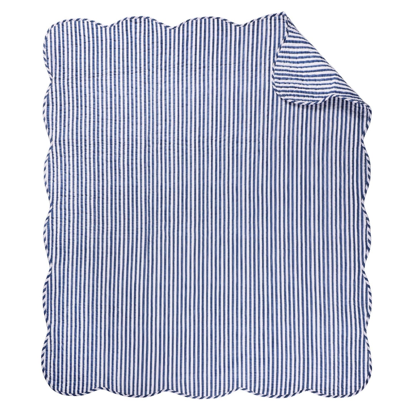 Martha Stripe Quilted Throw