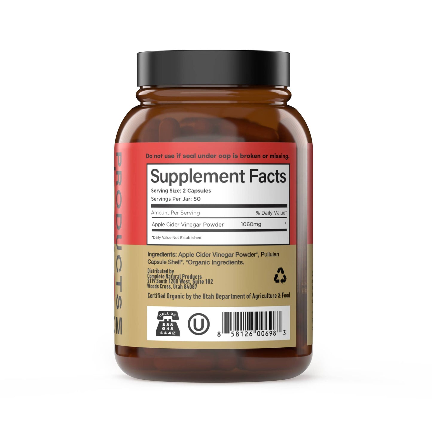 Organic Apple Cider Vinegar Capsules