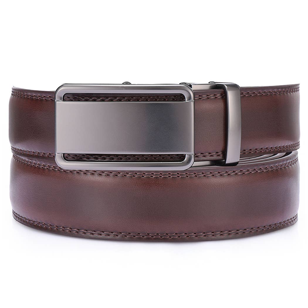 Classic Bilinear  Leather Ratchet  Belt