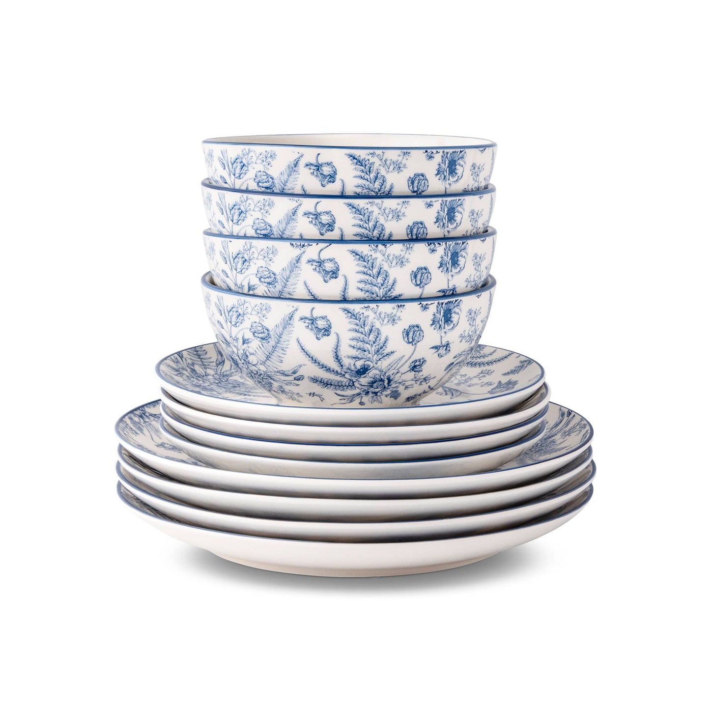 12pc Toile Dinnerware Set - Blazer