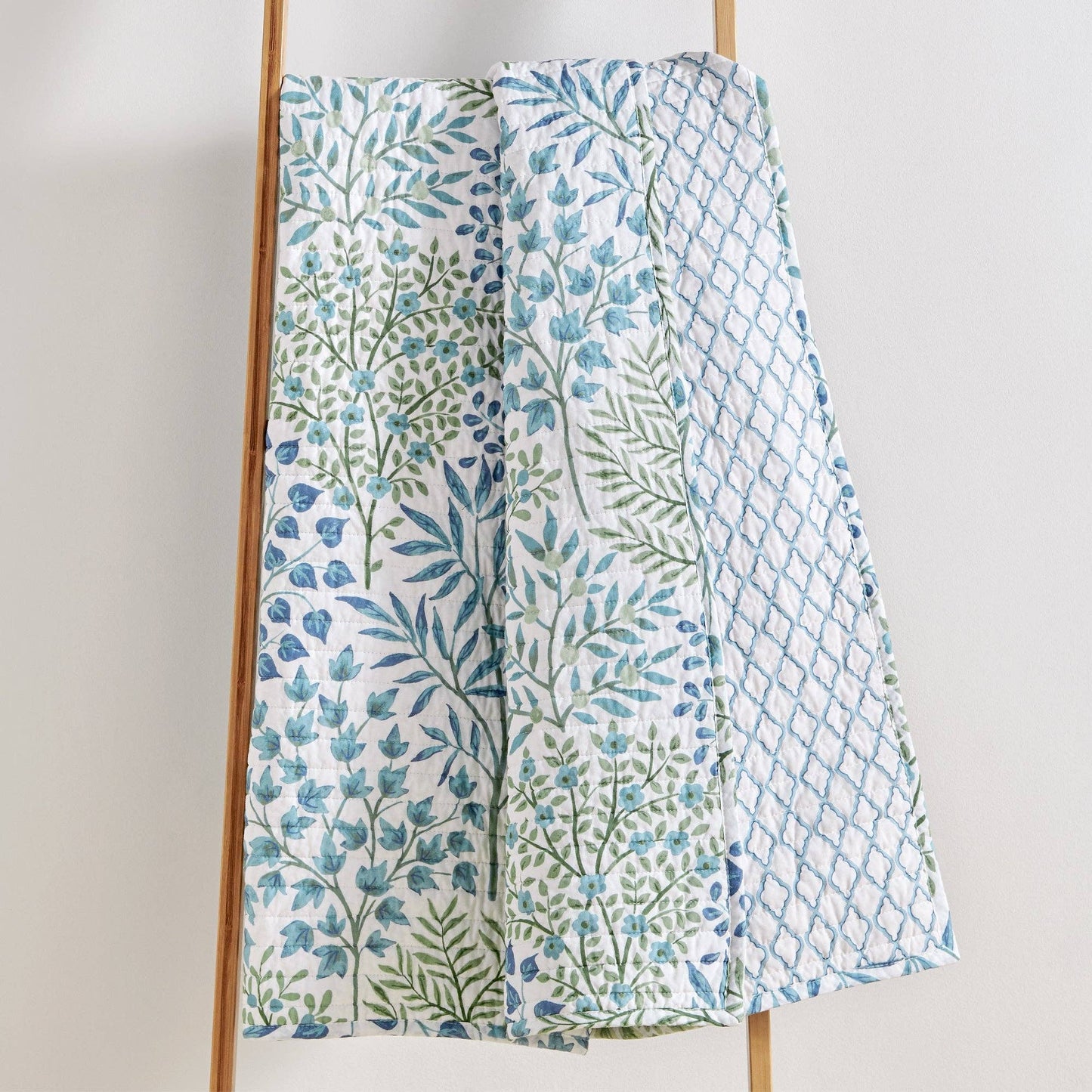 English Forest Quilted Throw: Natural