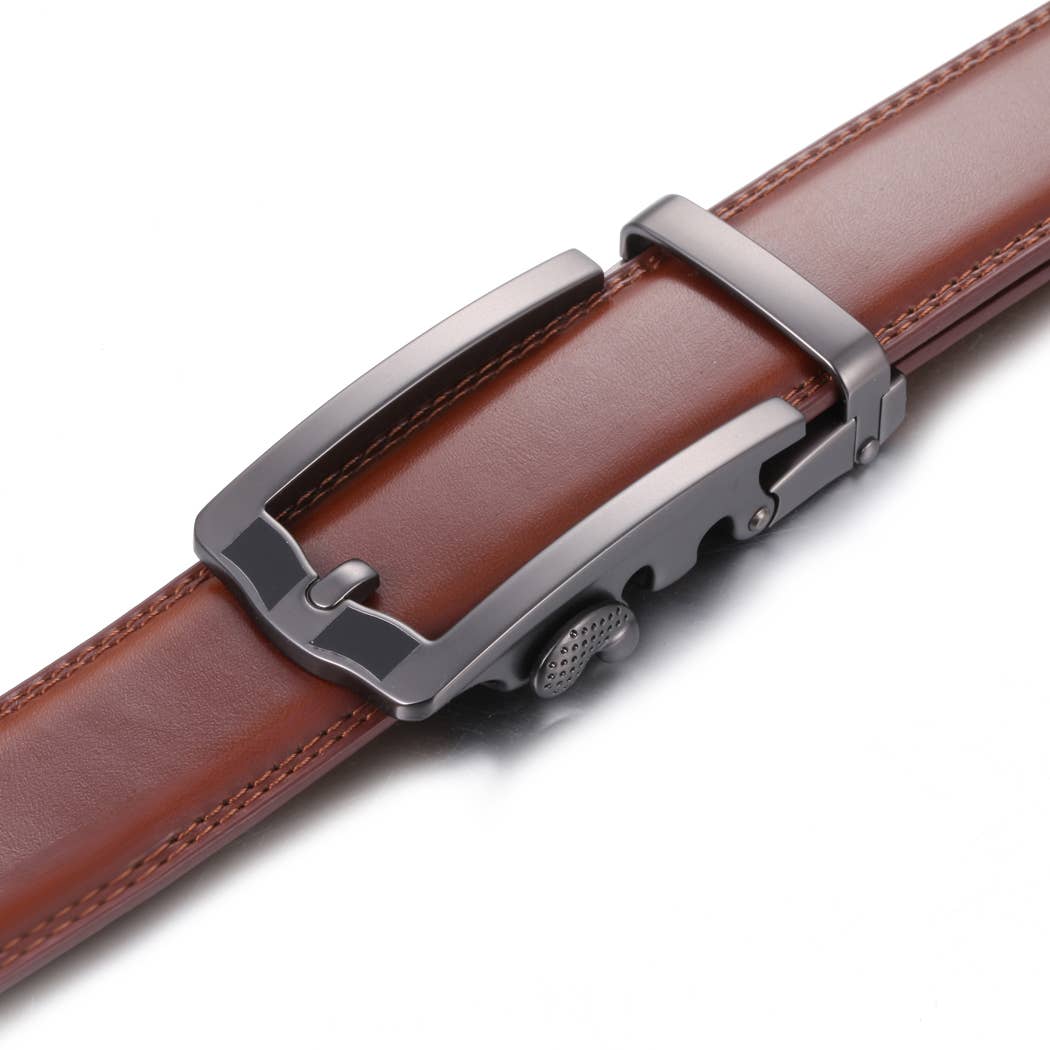 Horseshoe Leather Ratchet Belt