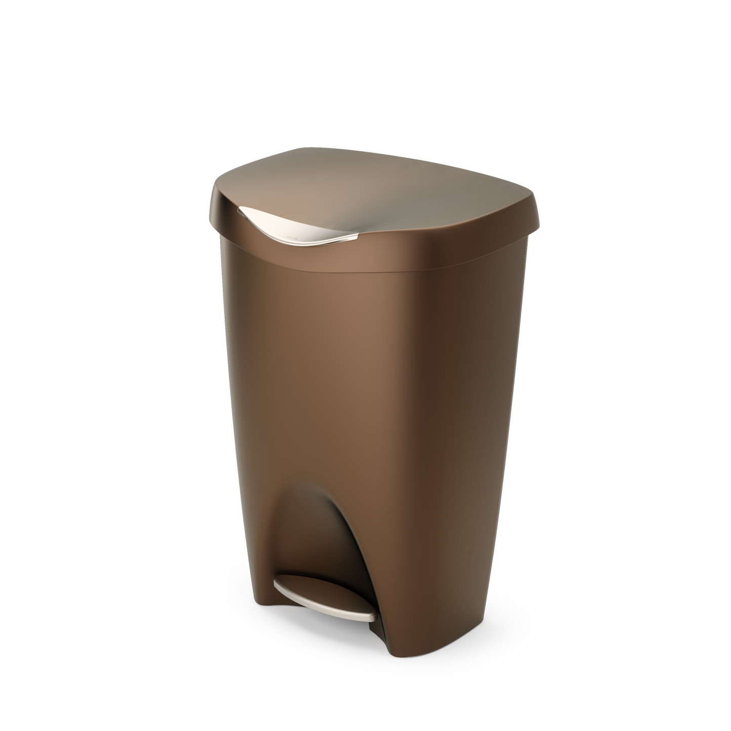 Brim Step On Trash Can: Nickel