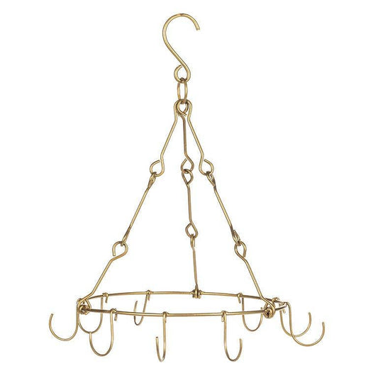 Round Hanger with 9 Hooks-13"D