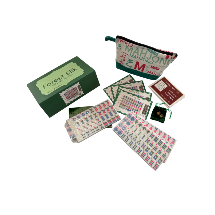 Mahjong Studios – American Mahjong Tile Set Green Tiles - Forest Silk
