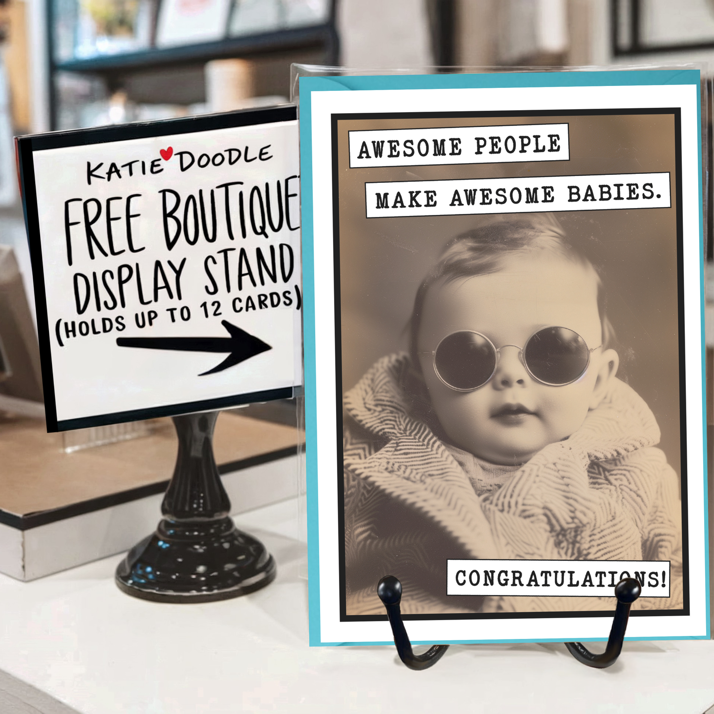 Awsome Babies Baby Shower Card | Funny Greeting Card