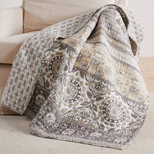 Lirelle Quilted Throw Blanket