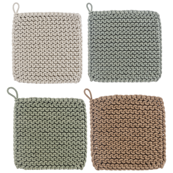 Cotton Crochet Pot Holder (Each One Will Vary)