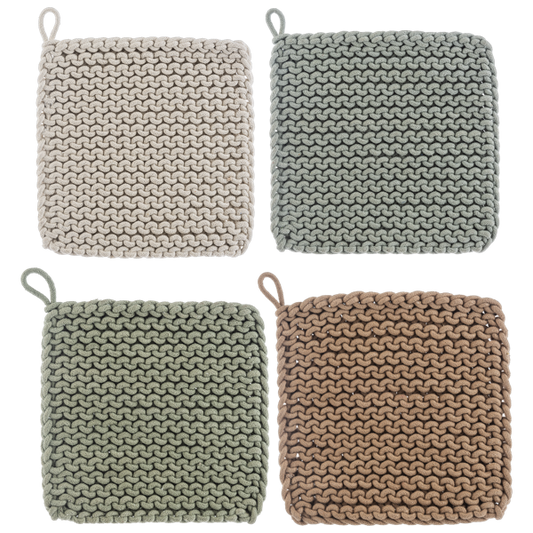 Cotton Crochet Pot Holder (Each One Will Vary)