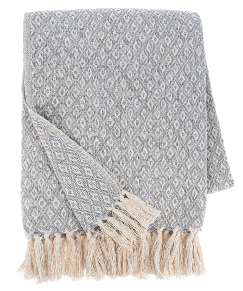 Natural Diamond Woven Throw