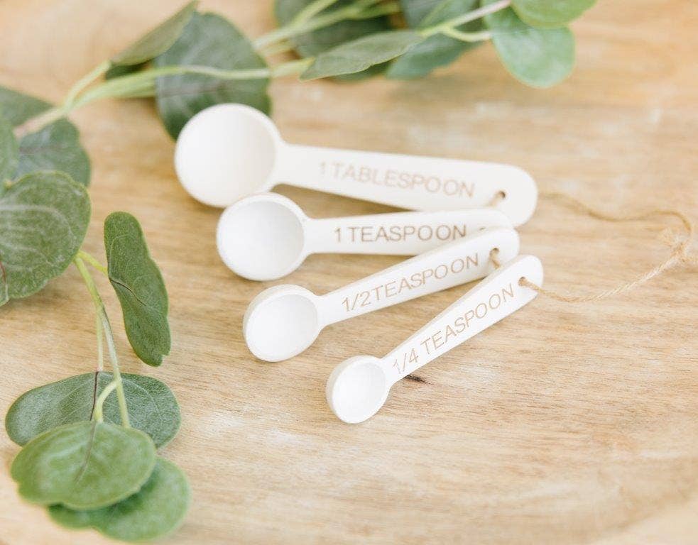 6" wood measuring spoons set/4 (TBSP) KITCHEN
