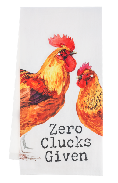 Chicken Humor Tea Towel
