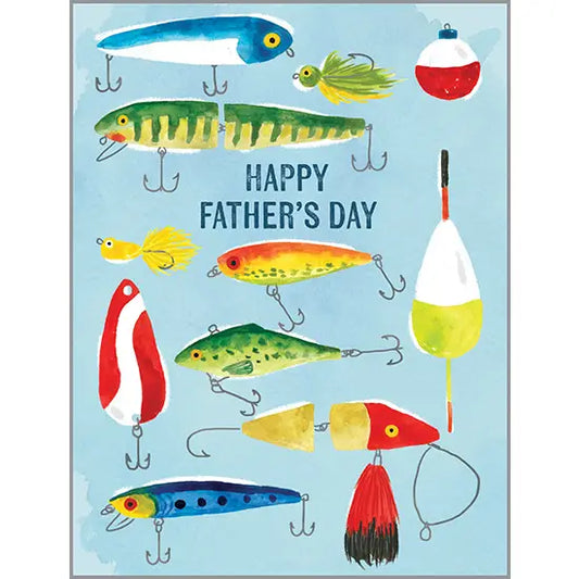 Father's Day Greeting Card - Fishing Lures