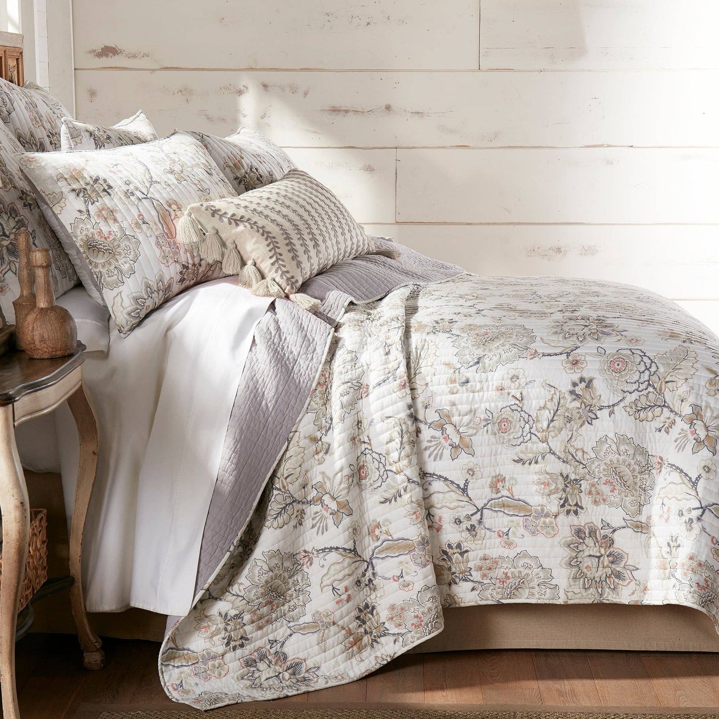 Ophelia Quilt Set: Spa / King/Cal King