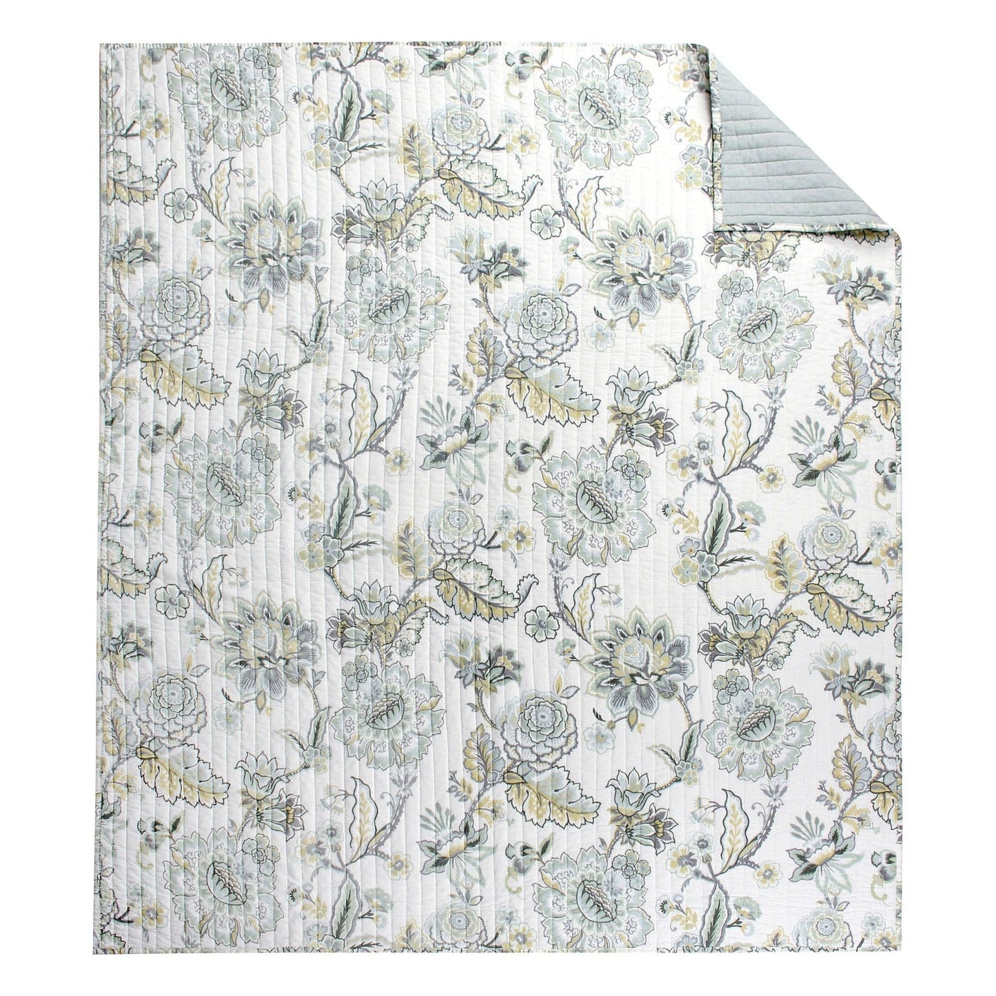 Ophelia Quilted Throw: Spa