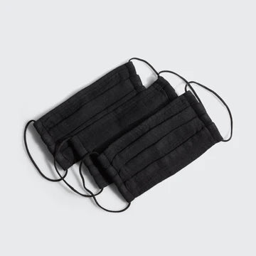 Black Cotton Masks 3 Pair