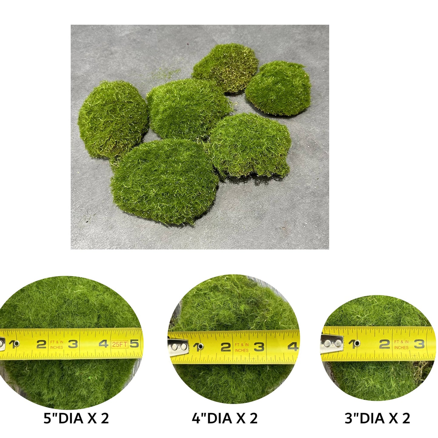 Large Lifelike Mixed Sizes Artificial Moss pad