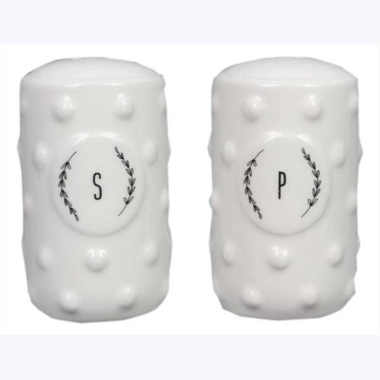 Cottage Core Ceramic Salt And Pepper Shaker, 2Pcs/Set