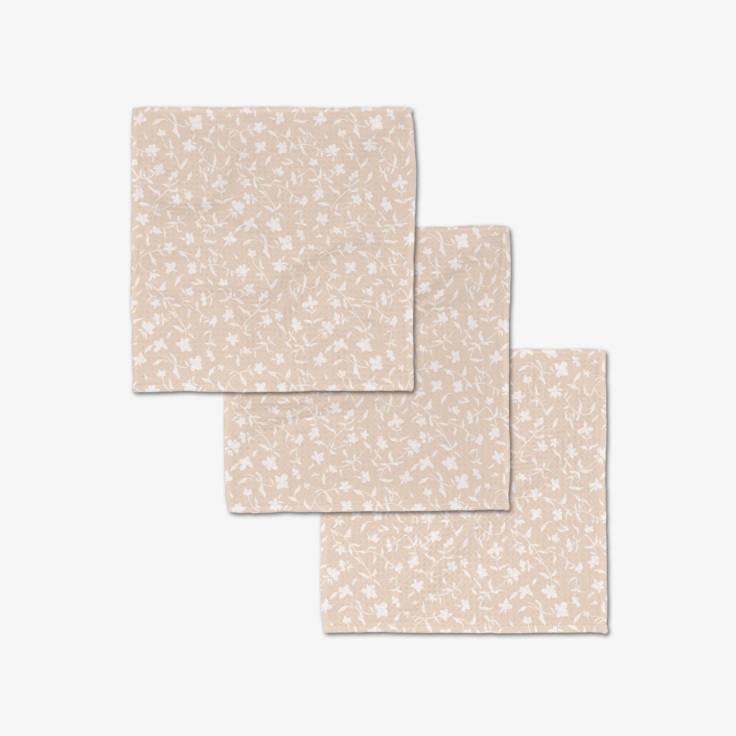 Tiny Floral Luxe Washcloth Set