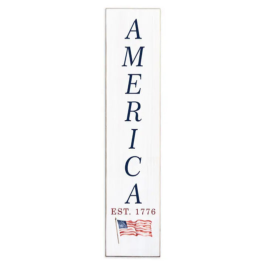 America Est 1776 Porch Leaner | Americana Decor