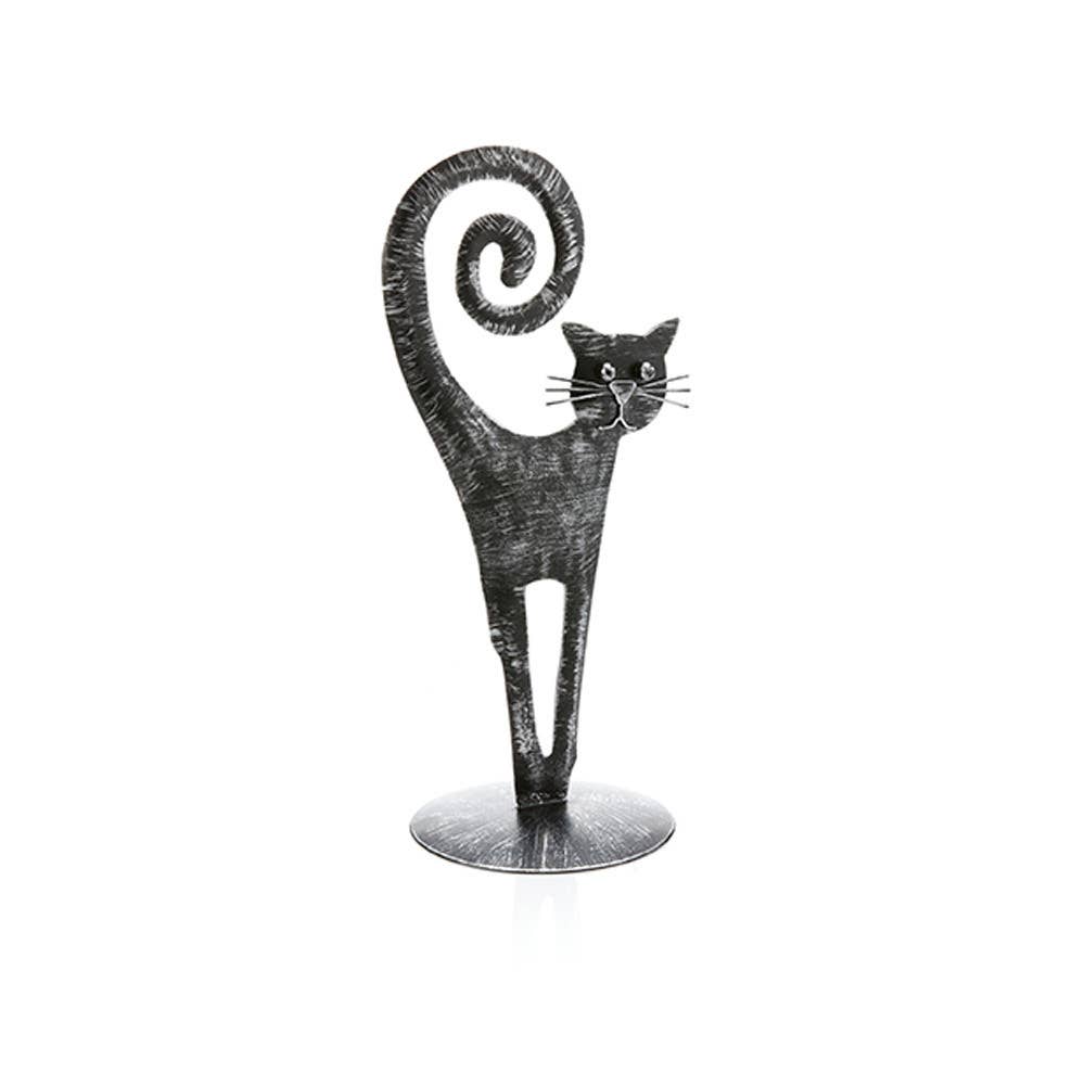 High-Tail Black Cat Halloween Decor