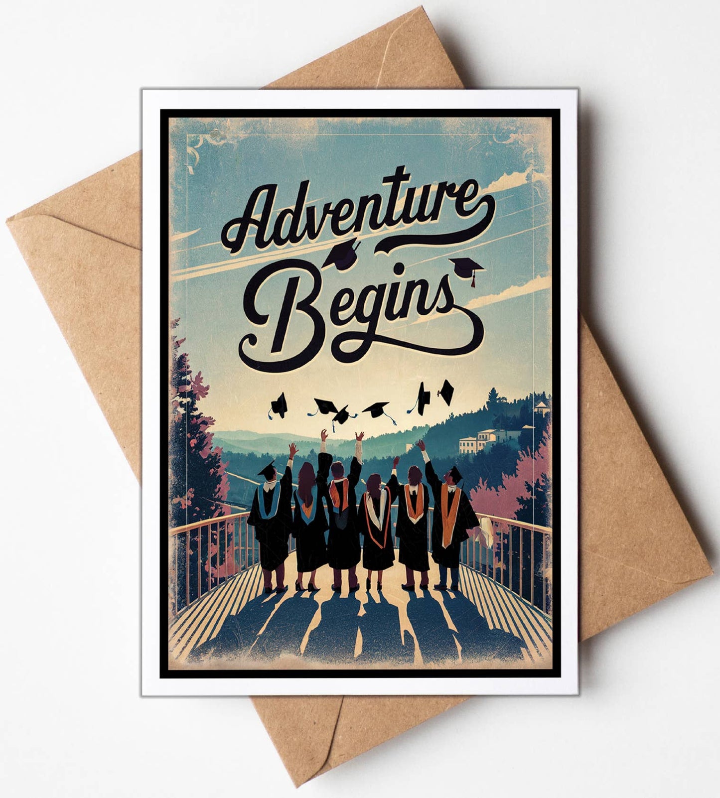 Adventure Begins  Graduation Card Graduation Gifts