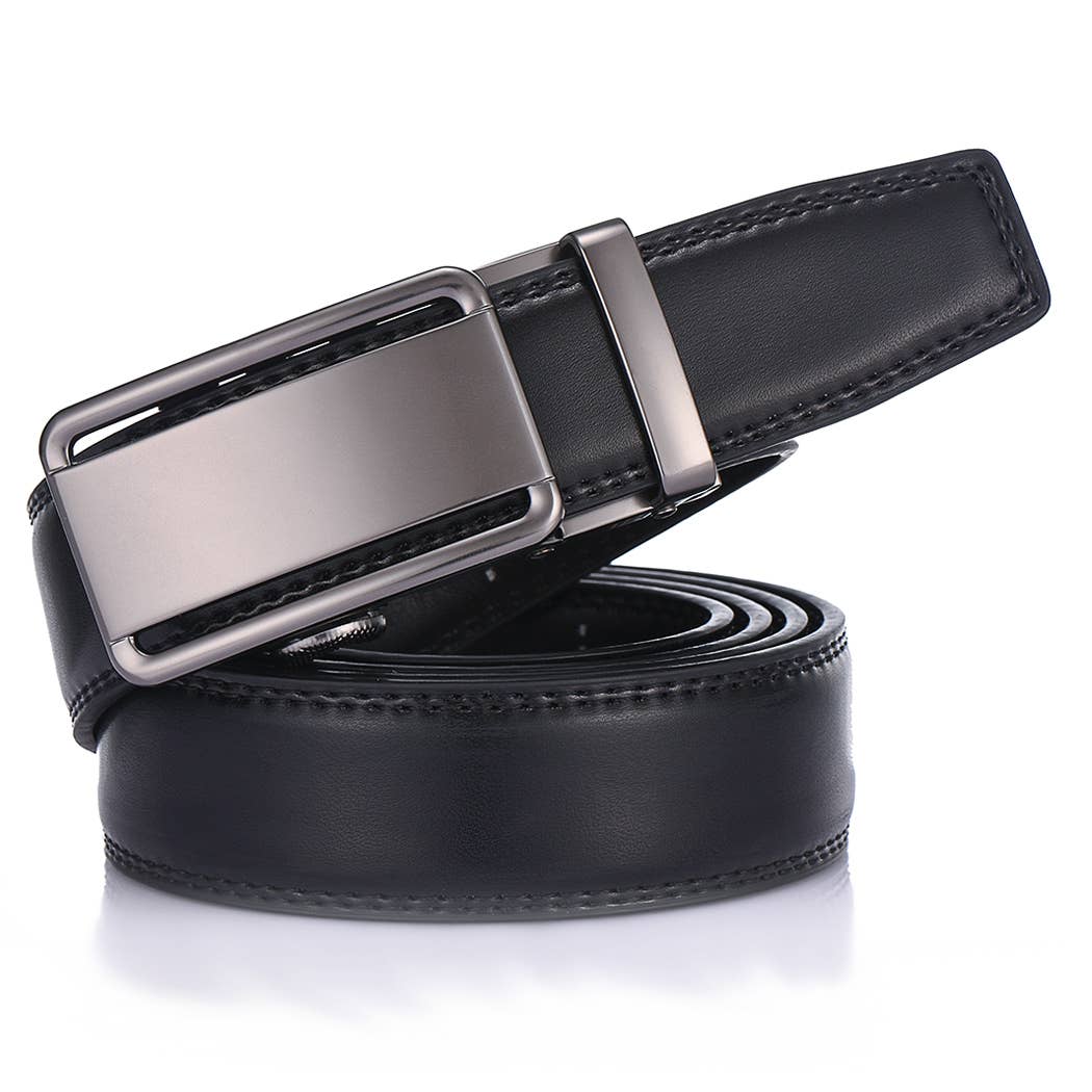 Classic Bilinear  Leather Ratchet  Belt