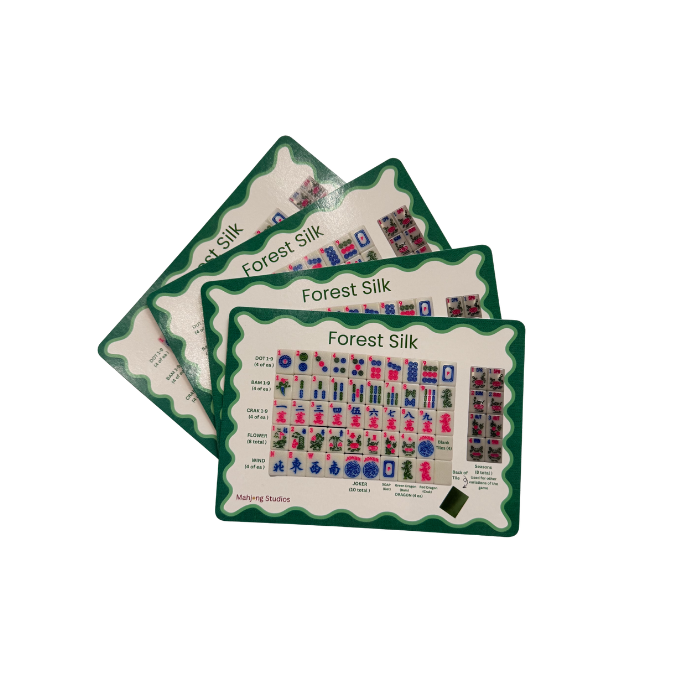 Mahjong Studios – American Mahjong Tile Set Green Tiles - Forest Silk