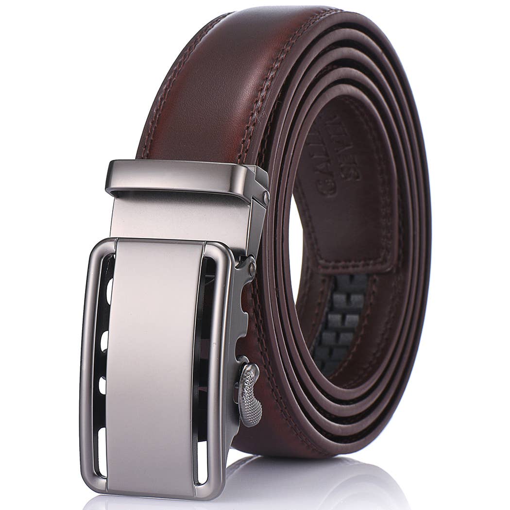 Classic Bilinear  Leather Ratchet  Belt