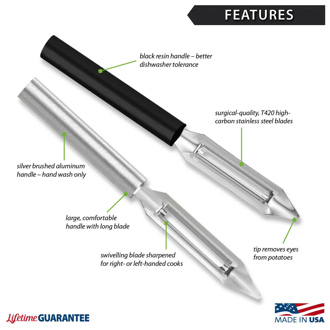 Deluxe Vegetable Peeler Black